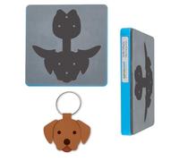 SUPERDANT Dog Keychain Leather Cutting Dies Animal Wooden Die Cutter Leathers Die Cutter DIY Art Crafts Leathers Dies for Men Women Leather Making for Handmade Lover Gifts