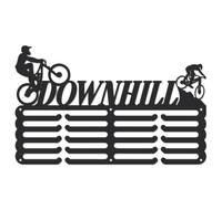 SUPERDANT Downhill Medal Hanger Off-road Bicycle Medal Holder Personalised Medals Rack Wall Mounted Sports Medals Hanging 5 Rows 20 Hangers Non-slip Hooks for Athletes Gifts 40x25CM