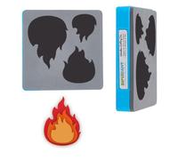 SUPERDANT Flame Shape Leather Cutting Dies Leather Pendant Wooden Die Cutter Vintage Flames Decorations Dies Leather Dies for DIY Art Crafts Die Cutter for Bag Clothes Decor Making