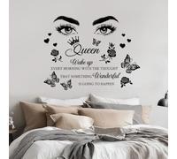 SUPERDANT Inspirational Quote Wall Art Butterfly Decals, DIY Vinyl Art Stickers for Girl's Bedroom, Kid's Room, Nursery Decoration