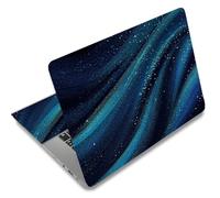 SUPERDANT Laptop Skin Sticker Laptops Cover Decals Notebook PC Computer Art Protector Waterproof Universal Reusable Personalized Vinyl Notebooks Art Decal Fits 12-15.6 inch Dreamy Blue Quicksand