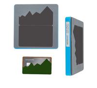 SUPERDANT Leather Card Pack Cutting Dies Simple Card Holder Case Wallet Leather Craft Die Cutter Wooden Die Cutter Vintage DIY Art Protective Mountain Wallet for Men Women Bag Making