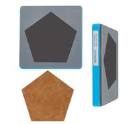 SUPERDANT Leather Coasters Cutting Dies Leather Pentagonal Coasters Wooden Die Cutter Vintage Cup Mat Dies Leather Dies