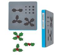 SUPERDANT Leather Cutting Dies, Christmas Leaf Wooden Die Cutting Template Stencil for Sizzix Big Shot, AccuQuilt, DIY Craft, Women, Girls, Jewelry, Keychain Gifts