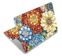SUPERDANT Mandala Laptop Skin Sticker Decal Colorful Flowers Universal Laptops Notebook Skin Sticker 12 13 13.3 14 15 15.4 15.6 Inches Vinyl Laptop Cover Stickers Removable Waterproof
