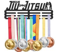 SUPERDANT Medal Hanger Sports Medal Holder Hanging Awards Bars Brazilian Jiu-jitsu Medal Hooks Awards Display Decoration Home Decor for Jiu-jitsu Medalist Gift for Athletes 40x15cm