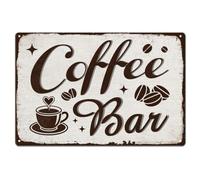 SUPERDANT Metal Signs Coffee Bar Tin Signs Whimsical Wall Art Plaques Metal Sign Painting Kitchen Bedroom Garages Coffee Shop Home Decorative Gifts Wall Decor 20x30cm