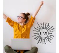 SUPERDANT Motivational Wall Sticker Black Inspirational Wall Decals Inspirational Quotes Peel and Stick Vinyl Art Decor Positive Wallpaper Decals for Livingroom Bedroom Nursery Offices Decor