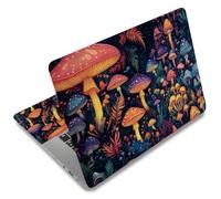 SUPERDANT Mushrooms Laptop Skin Sticker Decal Universal Laptop Notebook Protector 12 13 13.3 14 15 15.4 15.6 Inches Vinyl PC Cover Stickers Removable Waterproof Notebook Art Decal