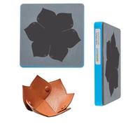 SUPERDANT Petals Tray Leather Cutting Die Wood Base Leather Dies Cutter for Storage Tray Handmade Leathers Craft Projects DIY Gifts