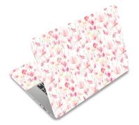 SUPERDANT Pink Flower Laptop Skin Sticker Decal Floral Universal Laptops Notebook Skin Sticker 12 13 13.3 14 15 15.4 15.6 Inches Vinyl Laptop Cover Stickers Notebook Protector