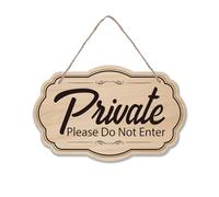 SUPERDANT Private Territory Wooden Signs Wall Decorative Hanging Plaque Please Do Not Enter Wall-mounted Hanging Wood Signs Entryway Wall Art Decor for Bedroom Bathroom Decorations