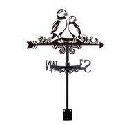 SUPERDANT Puffin Weather Vane for Roof Bird Metal Weathervane Animal Wind Vanes for Sheds Black Wind Direction Indicator for Farmhouse Yard Farm Shed Garden Decoration