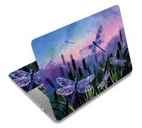 SUPERDANT Purple Dragonfly Laptop Skin Sticker Decal Phantom Universal Laptops Notebook Skin Sticker 12 13 13.3 14 15 15.4 15.6 Inches Vinyl Laptop Cover Stickers Waterproof Notebook Protector