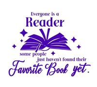 SUPERDANT Reading Wall Stickers Book Wall Decal Reading Inspirational Decals Stickers for Walls Everyone is a Reader Transfer Vinyl Quotes Art Mural for Classroom Nursery Library Decor Back to School