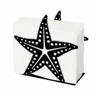 SUPERDANT Starfish Serviette Holder for Tables Ocran Life Napkin Holders Sea Star Tissue Holder Metal Napkin Dispenser Tissue Practical Decoration for Kitchen Countertop Restaurant 13.4x12.5x5cm
