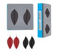 SUPERDANT Tassel Leather Cutting Die 2 Shapes Feather Earrings Wooden Die Cuts Earring Die Cutting for Women Girls DIY Art Crafts Fabric Accessory Earring Jewelry Making