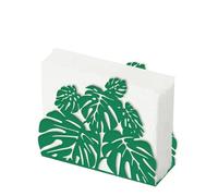 SUPERDANT Turtle Leaf Napkin Holder for Tables Green Plant Serviette Holders Metal Tissue Leaves Cocktail Paper Dispenser Practical Decoration for Kitchen Countertop Restaurant Dining Room Cafe