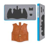 SUPERDANT Wooden Leather Cutting Die Vest Shape Key Case Leather Die for DIY Crafting Craft for Making Handmade Keychains and Personalized Gifts 25.4x12.7cm/10x5 Inch