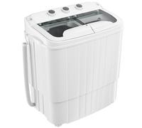 Superday Portable Washing Machine, 18lbs Mini Washing Machine and Spin Dryer Combo, Mini Twin Tub Laundry Machine for Camping, Apartments, Dorms, College Rooms, RV, Delicates, Grey