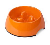 SuperDesign SUPER DESIGN Gobble-Stop Slow Feeder Dog Bowl Slow Eating Anti-Gulp BPA Free Melamine Bowl Fun Interactive Pet Bowl for Dogs Cats Puppies