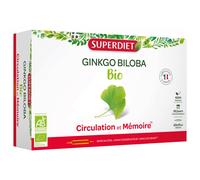 Superdiet Organic Ginkgo Biloba 20 Phials