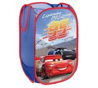 Superdiver - Lightning McQueen Collapsible Storage Basket - Official Cars Disney Pixar License - Ideal for Toys & Clothes - 14x14x23 inches - Easy to