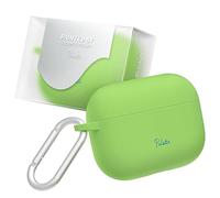 superdivision Palette 16 Colors Compatible with Apple Airpods Pro 2nd/1st Generation Case, Hard & Anti Slip Cover, with Keychain Carabiner 2023/2022/2019 (USB-C/Lightning Cable) (Grass Pool)