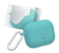 superdivision Palette 16 Colors Compatible with Apple Airpods Pro 2nd/1st Generation Case, Hard & Anti Slip Cover, with Keychain Carabiner 2023/2022/2019 (USB-C/Lightning Cable) (Mint Chocolate)