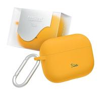 superdivision Palette 16 Colors Compatible with Apple Airpods Pro 2nd/1st Generation Case, Hard & Anti Slip Cover, with Keychain Carabiner 2023/2022/2019 (USB-C/Lightning Cable) (Egg Yolk Pepper)