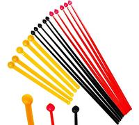 Superdosing Micro Scoop Spoons, Set of 3, 5 Dosing Spoons for Powder, Yellow 15 mg + 30 mg, Red 10 mg, Black 6 mg, Unstatic Measuring Spoons for Easy Measurement of Dietary Supplements