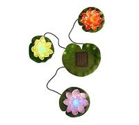 Superdream Floating Solar Lily Pads Lights for Pond Decor