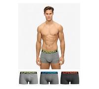 Superdry 3 Pack Trunks- Multi, Multi, Size M, Men Print