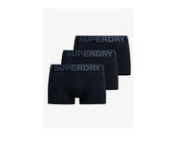Superdry 3 Pack Trunks, Navy, Size M, Men Navy