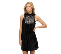 Superdry A Line Sleeveless Short Dress Black 2XS Woman