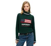 Women's roll-neck sweater Superdry Americana Vert XL