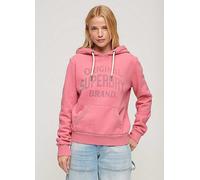 Superdry Archive Script Graphic Hoodie Sugar Pink