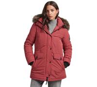 Superdry Womens Ashley Everest Parka Coat - Red - Size 10 UK