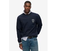 Superdry Athletic Club Crew Sweat, Navy, Size Xl, Men Navy