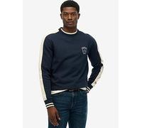 Superdry Athletic Club Crew Sweatshirt, Navy, Size S, Men Navy