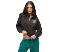 Superdry Athletic Collared Half Zip Sweatshirt M Black