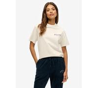 Superdry Athletic Essentials Oversized T-Shirt, White, Size 12, Women White