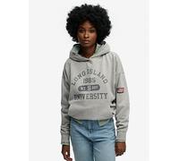 Superdry Athletic Essentials Relaxed Hoodie, Grey, Size 10, Women Grey