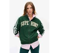 Superdry Athletic Zip Up Sweat, Green, Size 14, Women Green