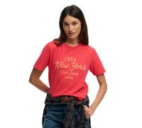 Superdry Beach Club Relaxed Fit Short Sleeve T-shirt Red XS Woman