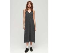 Superdry Beach Sleeveless Midi Dress Grey XL Woman