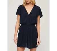 Superdry Beach Playsuit Short Sleeve Short Dress Blue XS Woman