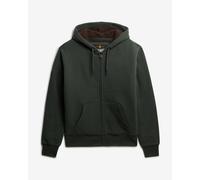 Borg Lined Zip Hoodie Ivy Green S