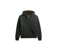 Superdry Borg Lined Full Zip Sweatshirt L Green