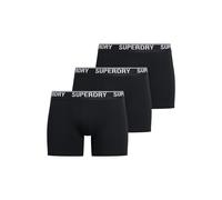 Superdry Boxer Shorts 3 Pack Underwear Mid Length Triple Pack Black White